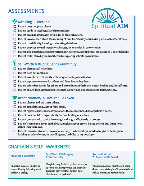 Cover of Spiritual AIM Checklist